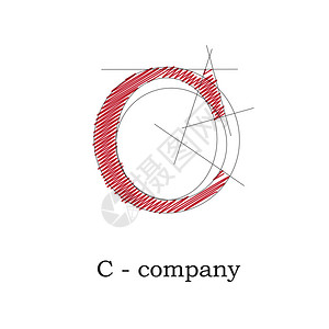 矢量符号设计字母C图片