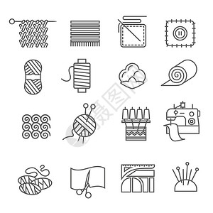 纺织品行业提纲图标图片