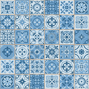 摩洛哥葡萄牙瓷砖Azulejo装图片