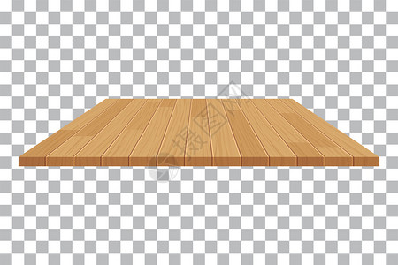 孤立背景上的矢量木桌面图片