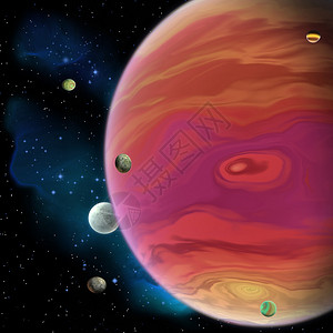 木星是太阳系中最大的气体巨行星图片