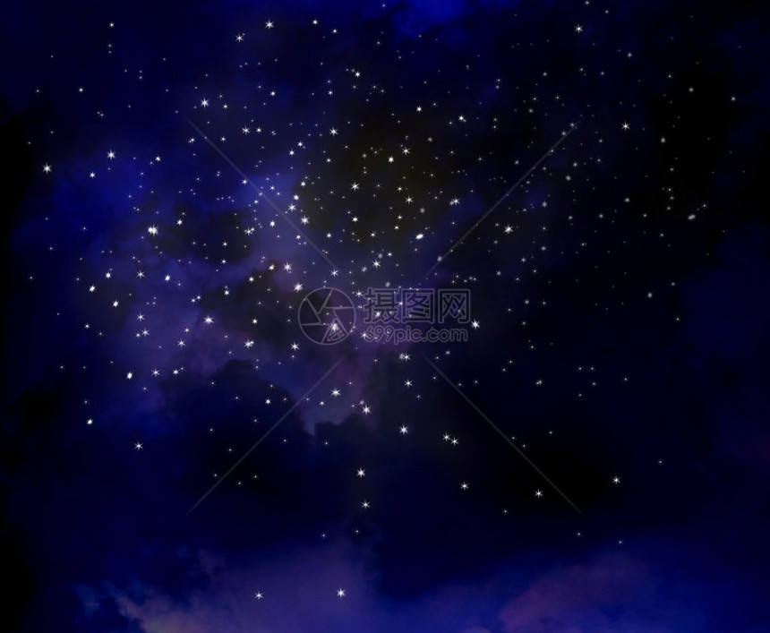 繁星点的夜空背景图片