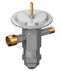 制冷系统使用的热扩展阀TE插画