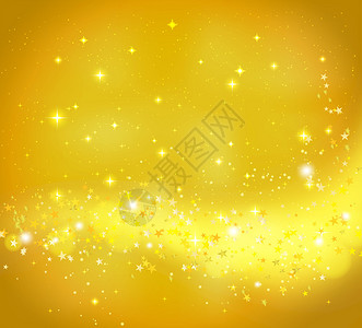 金色抽象背景带有流光和闪星图片