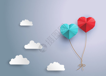 以心脏的形式折纸气球图片