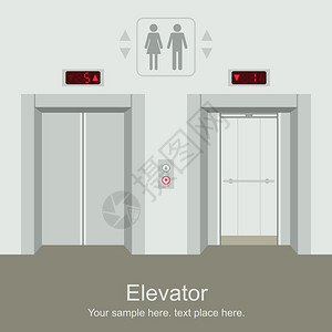 闭门电梯和开门电梯图片