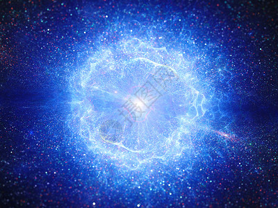 蓝色大爆炸空间爆炸计算机生图片