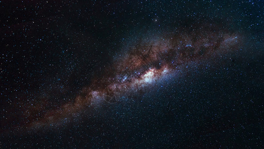 长距离捕捉宇宙空间乳状方式银河系背景图片