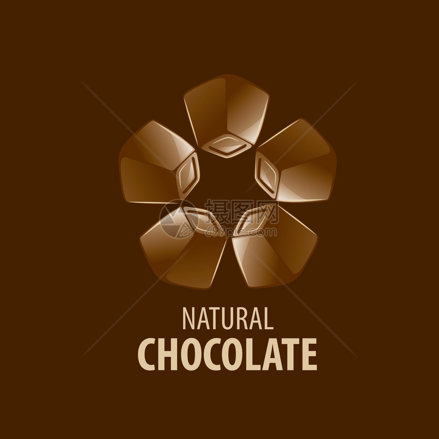模板标志巧克力和糖图片