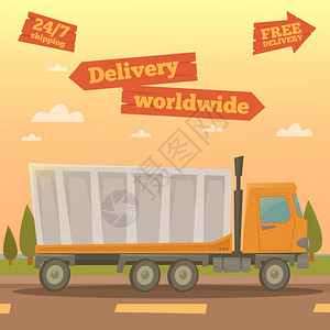 货运服务全球运输卡车物流工业图片