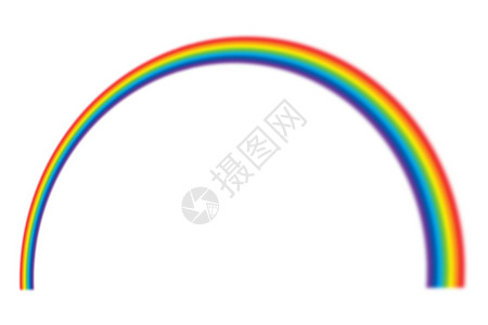 白色的彩虹插图背景图片