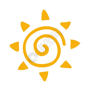 孤立在白色背景上的矢量太阳图标背景图片