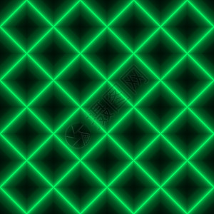 绿色闪亮网格无缝背景与明亮的激光线以绿色连接到网络绿图片