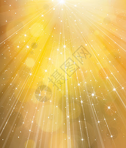 有射线和恒星的黄色背图片