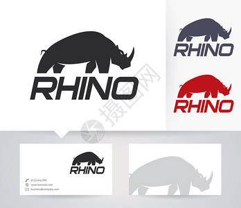 Rhino带商务卡模板的Rhin图片