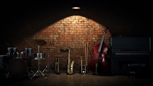 男高音乐器3D渲染设计图片