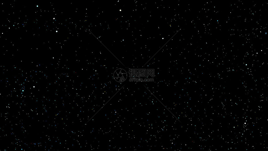 矢量图像星黑色背景与银河图片