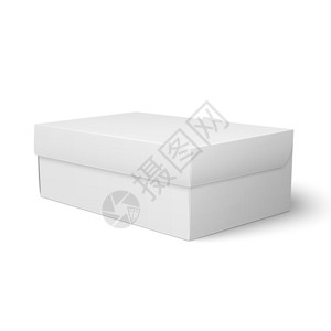 白纸或板鞋盒模板图片