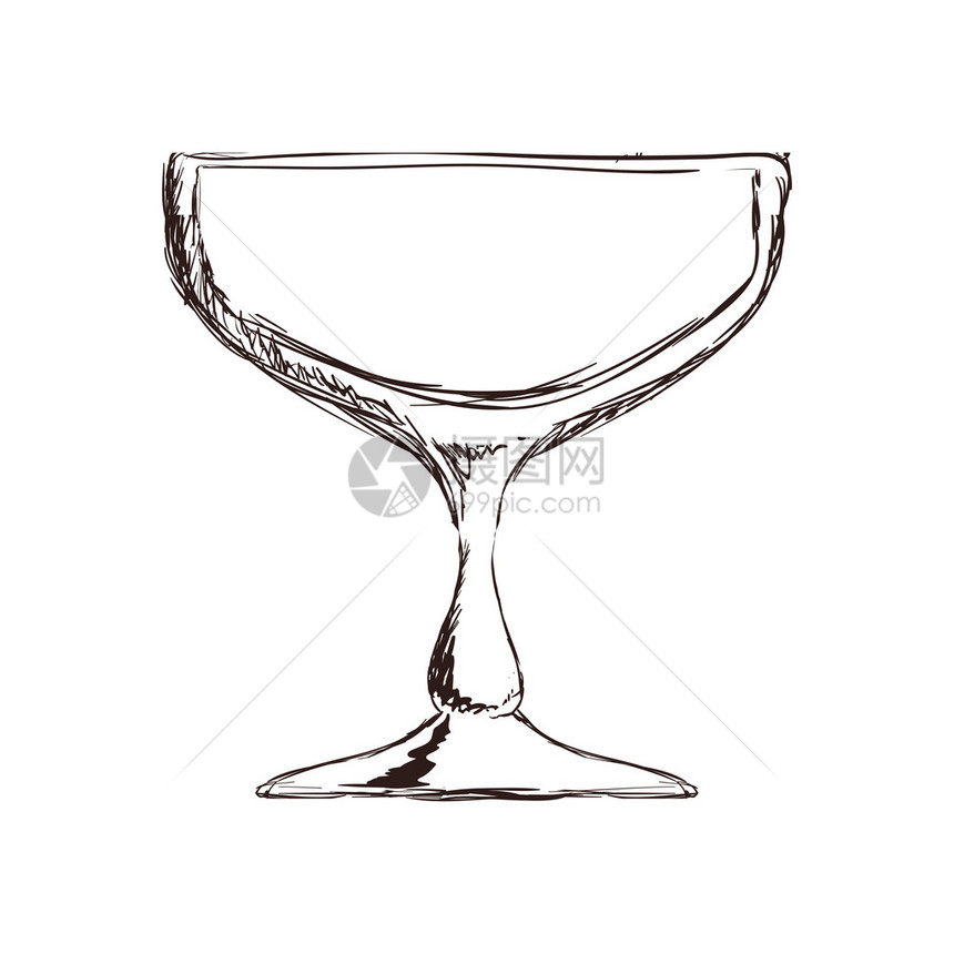 杯状图标代表玻璃概念孤立图片