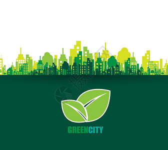 绿色城市生态概念拯救生命和环境图片