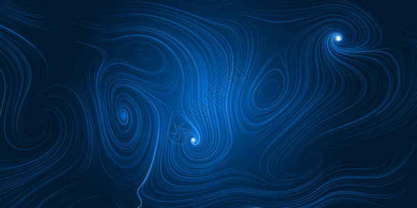 带弯曲线的能量轨迹抽象图片