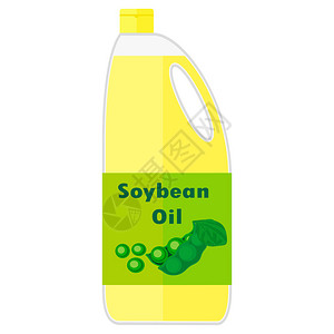 金龙鱼大豆油一种含有大豆油的瓶子的插画