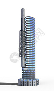 未来城市结构的摩天大楼图片