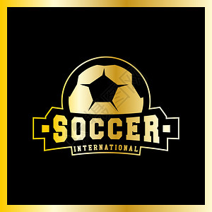 足球徽章标识志模板设计足球队矢量插图片