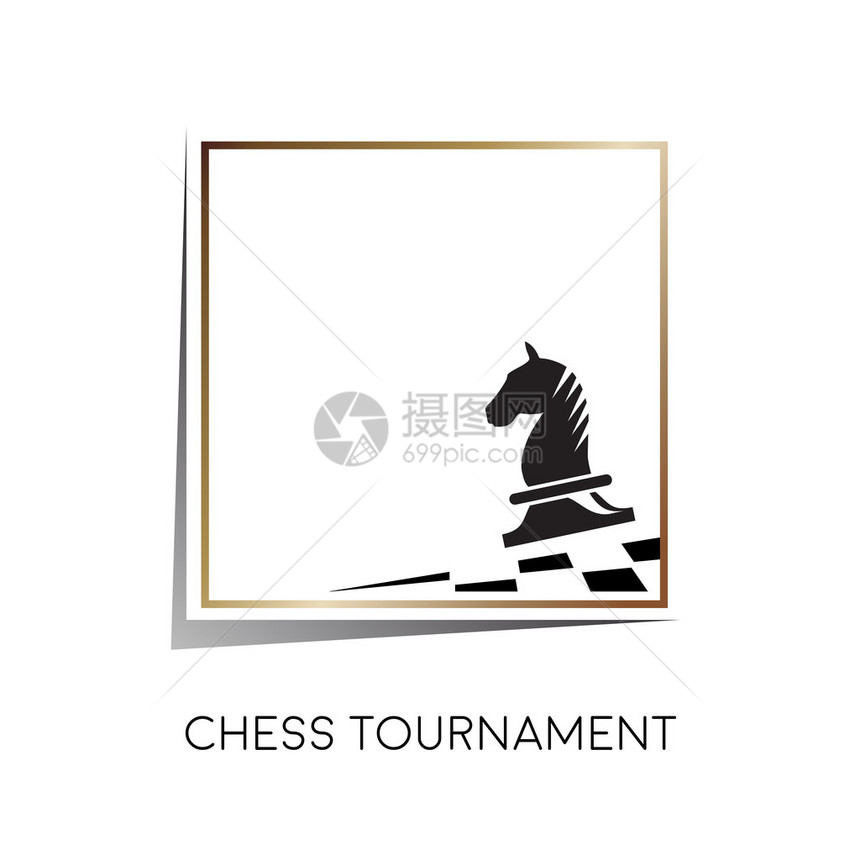 国际象棋的矢量标志马图片