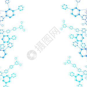 结构分子和通讯Dna原子神经元您设计的科学概念带点的连接线医学技术化学科学背景图片