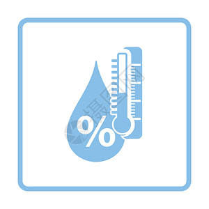 湿度图标蓝色架设图片