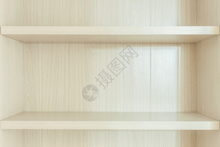 空白的白色木制书架图片