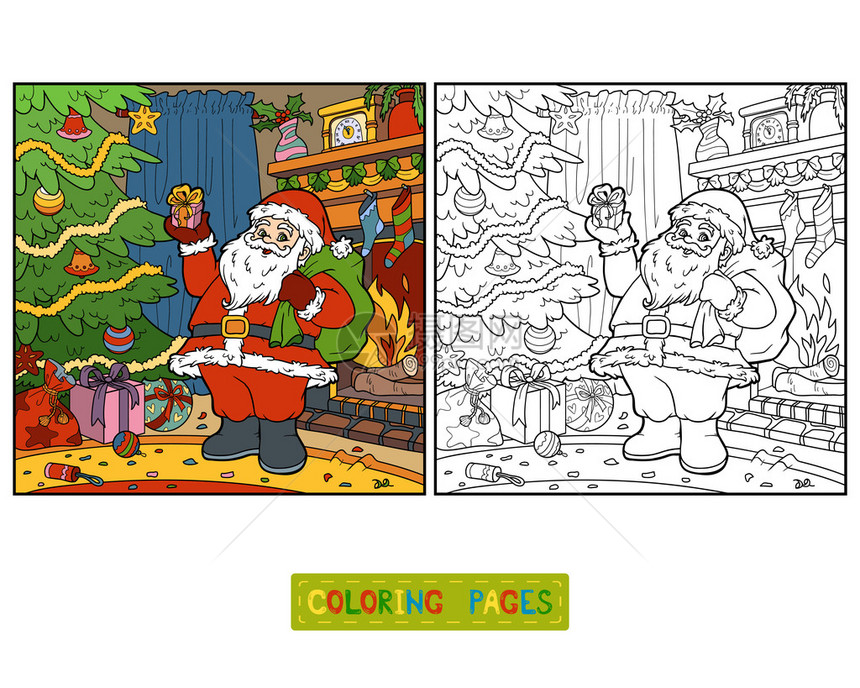 儿童图画书圣诞老人图片