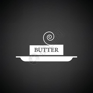 Butter图标黑色背景为白图片