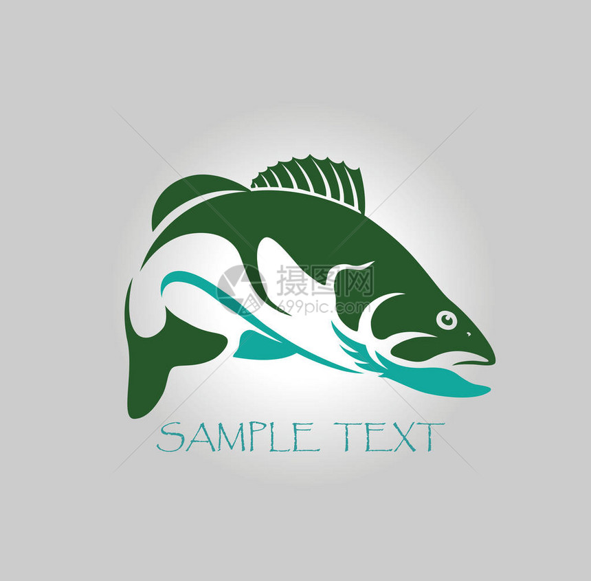 用于标识或印刷的绿墙眼鱼图片