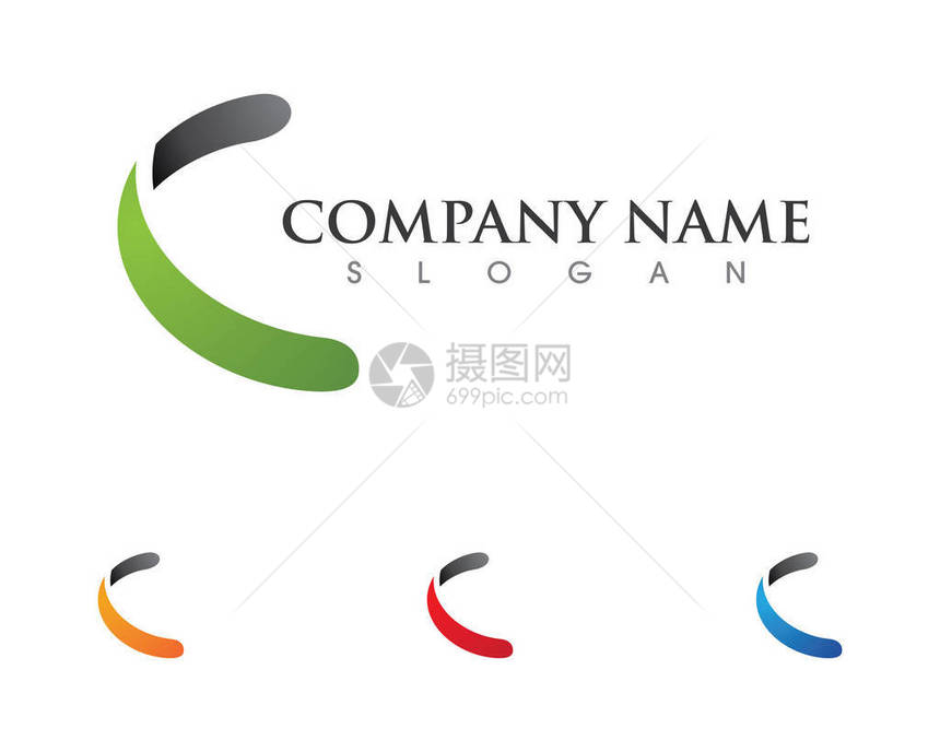 C字母Logo模板图片