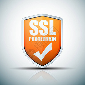 SSL保护盾背景图片