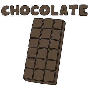 向量组的巧克力背景图片