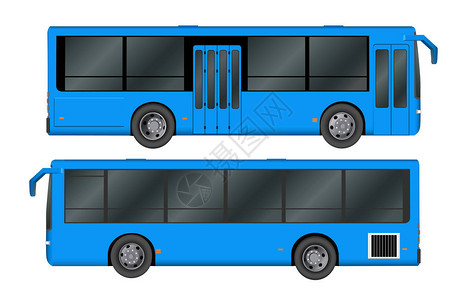城市公共汽车模板客运输矢量插图epos10背景图片