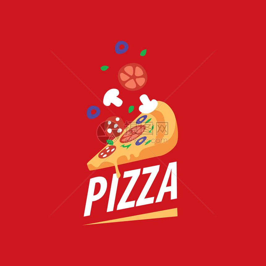 Pizza模板设计标识图图片