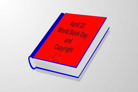 4月23日世界图书日和版权背景图片