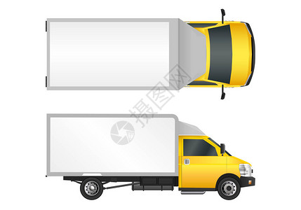 黄色卡车样板图片