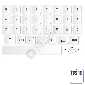 配有字母按钮的智能手机或平板电脑现代实化键盘图片