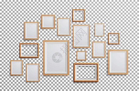 逼真的相框矢量图片