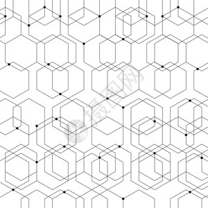 几何抽象条纹点立方体细胞网络连图片