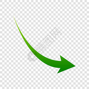 箭牌下降矢量绿色梯度图标背景图片
