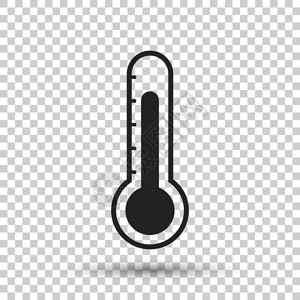温度计图标目标平方矢量插图以图片