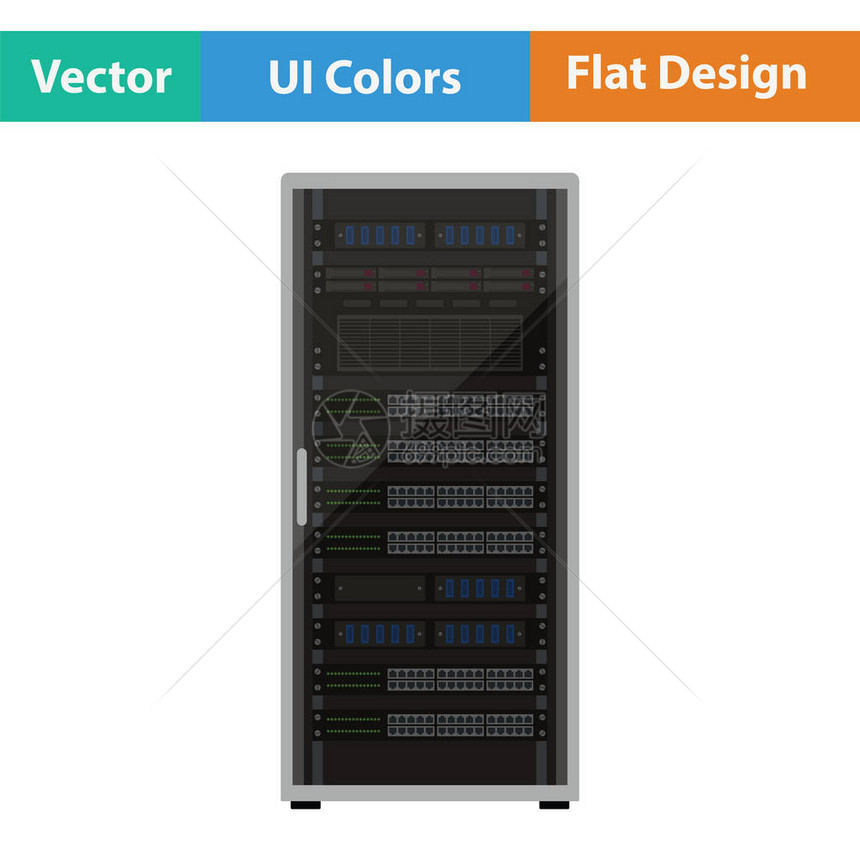 服务器架图标平面设图片