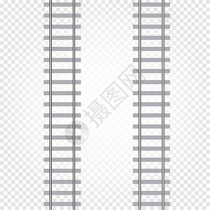 导轨杆孤立的抽象灰色铁路以格式背景插画