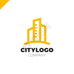 城市建筑徽标设计概念摘要图片